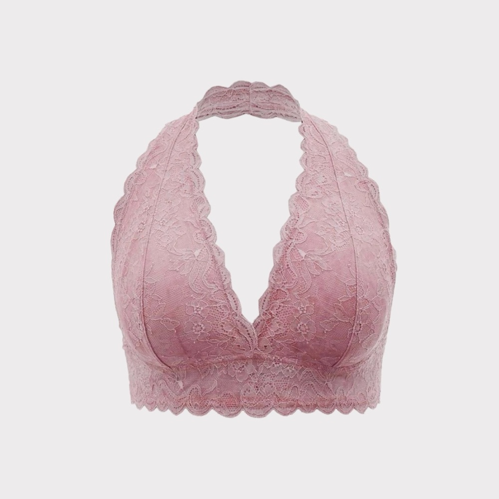 SHEIN Women’s Plus Lace Scallop Trim Bralette